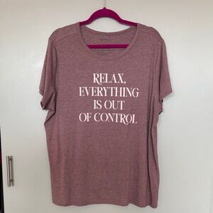 Torrid Relaxed Fit Tee in Dusty Rose